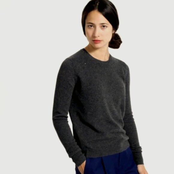 Everlane "The Classic Crew in Cashmere" Gray S - Picture 1 of 13